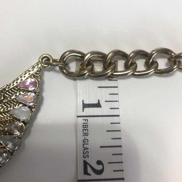 Eagle Pendant Jewelry Large Gold Tone Jeweled Textured Dimensional Chunk… - Picture 11 of 15